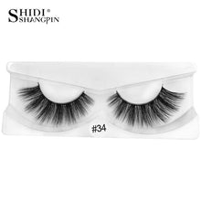 Load image into Gallery viewer, SHIDISHANGPIN 1 box mink eyelashes natural long 3d mink lashes hand made false eyelashes full strip lashes makeup false eyelash