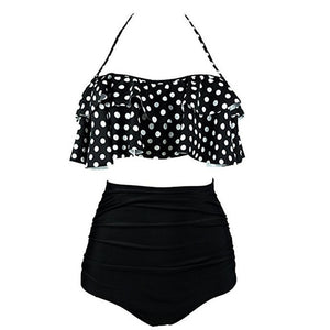 Swimwear Women Bikini 2019 Mujer High Waist Swimsuits Ruffles Bikinis Swimming Suit For Womens Push Up Bathing Suits Biquini