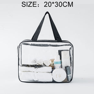 Transparent PVC Bags Travel Organizer Clear Makeup Bag Beautician Cosmetic Bag Beauty Case Toiletry Bag Make Up Pouch Wash Bags