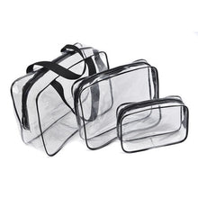 Load image into Gallery viewer, Transparent PVC Bags Travel Organizer Clear Makeup Bag Beautician Cosmetic Bag Beauty Case Toiletry Bag Make Up Pouch Wash Bags