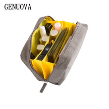 Load image into Gallery viewer, Travel Version of The Canvas Cosmetic Bag Multi-function Neceser Zipper Toiletry Bag Storage Bag Makeup Kits Make Up Bags