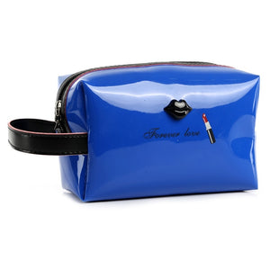 UOSC 2018 Women Female Travel Portable PU Cosmetic Case Bright Color Cosmetic Bag Woman Bags Multifunction Makeup Bag Neceser
