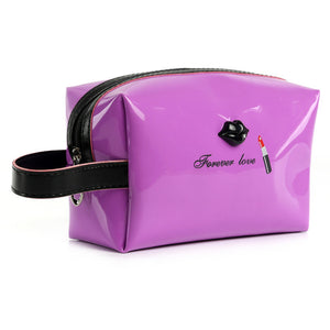UOSC 2018 Women Female Travel Portable PU Cosmetic Case Bright Color Cosmetic Bag Woman Bags Multifunction Makeup Bag Neceser