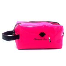 Load image into Gallery viewer, UOSC 2018 Women Female Travel Portable PU Cosmetic Case Bright Color Cosmetic Bag Woman Bags Multifunction Makeup Bag Neceser
