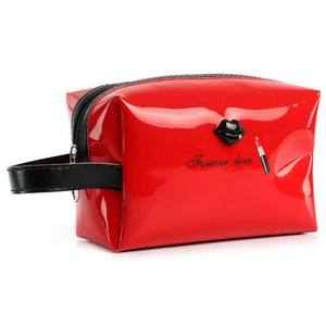 UOSC 2018 Women Female Travel Portable PU Cosmetic Case Bright Color Cosmetic Bag Woman Bags Multifunction Makeup Bag Neceser