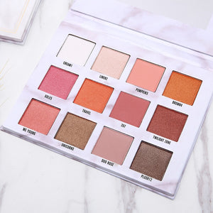 Waterproof Eyeshadow  Matte Nude Makeup Marble Eyeshadow Tray Not Blooming Beginners Natural 5017 Make Up Pallete