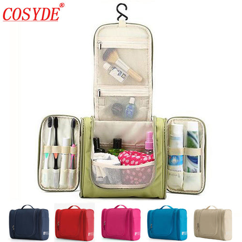 Waterproof Nylon Travel Organizer Bag Unisex Women Cosmetic Bag Hanging Travel Makeup Bags Washing Toiletry Kits Storage Bags