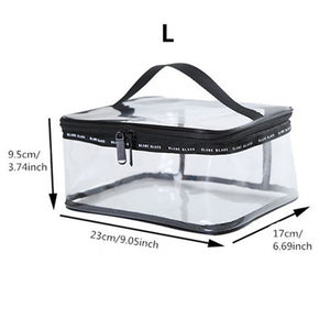 Waterproof Transparent PVC Cosmetic Bag Women Make Up Case Travel Clear Makeup Beauty Wash Organizer Bath Toiletry Storage Kit