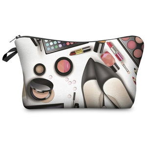 Who Cares Makeup Bags Women Cosmetic Bag With Multicolor Pattern 3D Printing neceser Cosmetics Pouchs For Travel make up bag
