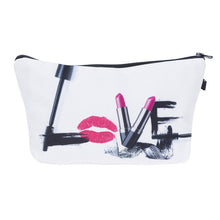 Load image into Gallery viewer, Who Cares Makeup Bags Women Cosmetic Bag With Multicolor Pattern 3D Printing neceser Cosmetics Pouchs For Travel make up bag