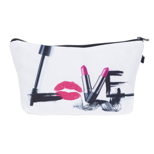 Who Cares Makeup Bags Women Cosmetic Bag With Multicolor Pattern 3D Printing neceser Cosmetics Pouchs For Travel make up bag