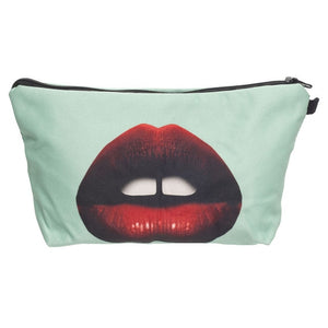 Who Cares Makeup Bags Women Cosmetic Bag With Multicolor Pattern 3D Printing neceser Cosmetics Pouchs For Travel make up bag