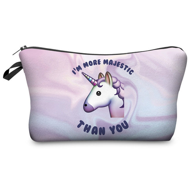Who Cares Makeup Bags Women Cosmetic Bag With Multicolor Pattern 3D Printing neceser Cosmetics Pouchs For Travel make up bag