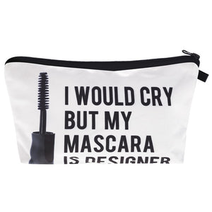 Who Cares Makeup Bags Women Cosmetic Bag With Multicolor Pattern 3D Printing neceser Cosmetics Pouchs For Travel make up bag