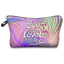 Load image into Gallery viewer, Who Cares Makeup Bags Women Cosmetic Bag With Multicolor Pattern 3D Printing neceser Cosmetics Pouchs For Travel make up bag