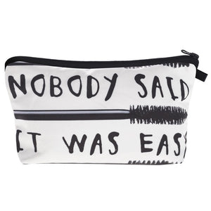 Who Cares Makeup Bags Women Cosmetic Bag With Multicolor Pattern 3D Printing neceser Cosmetics Pouchs For Travel make up bag