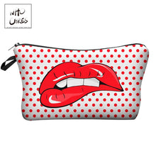 Load image into Gallery viewer, Who Cares Makeup Bags Women Cosmetic Bag With Multicolor Pattern 3D Printing neceser Cosmetics Pouchs For Travel make up bag