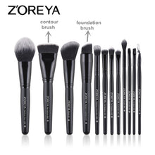 Load image into Gallery viewer, ZOREYA Makeup Brushes 4/8/10/11/12/15pcs Professional Makeup Brush Set Many Different Model As Essential Cosmetics Tool