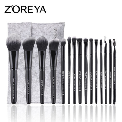 ZOREYA Makeup Brushes 4/8/10/11/12/15pcs Professional Makeup Brush Set Many Different Model As Essential Cosmetics Tool