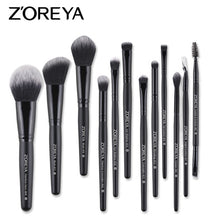 Load image into Gallery viewer, ZOREYA Makeup Brushes 4/8/10/11/12/15pcs Professional Makeup Brush Set Many Different Model As Essential Cosmetics Tool