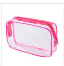 Load image into Gallery viewer, eTya Travel PVC Cosmetic Bags Women Transparent Clear Zipper Makeup Bags Organizer Bath Wash Make Up Tote Handbags Case