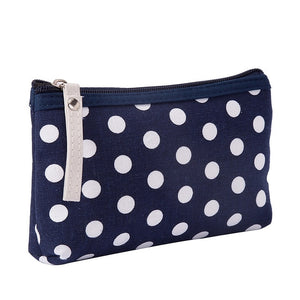 eTya Women Plaid Travel Cosmetic Bag Makeup Bags Handbag Female Zipper Purse Small Make Up Bags Travel Beauty Organizer Pouch