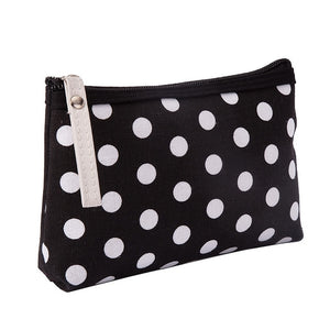 eTya Women Plaid Travel Cosmetic Bag Makeup Bags Handbag Female Zipper Purse Small Make Up Bags Travel Beauty Organizer Pouch