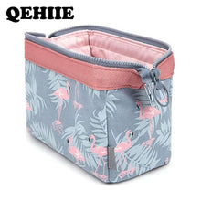 Load image into Gallery viewer, new fashion cosmetic bag Women waterproof Flamingo makeup bags travel organizer Toiletry Kits Portable makeup bags Beautician