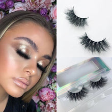 Load image into Gallery viewer, Morwalendi Lashes Mink eyelashes dramtic False Eyelashes 3D mink lashes Fluffy reusable Crisscross cilios Glamorous  for makeup