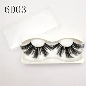 Buzzme KDS06 3D faux mink lashes natural false eyelashes long makeup eyelash