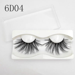 Buzzme KDS06 3D faux mink lashes natural false eyelashes long makeup eyelash