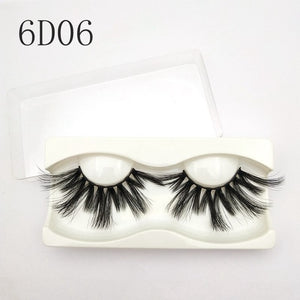 Buzzme KDS06 3D faux mink lashes natural false eyelashes long makeup eyelash