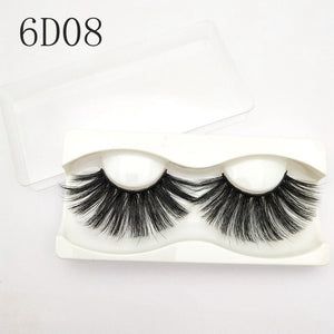 Buzzme KDS06 3D faux mink lashes natural false eyelashes long makeup eyelash
