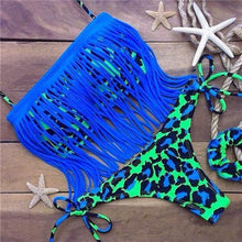 Load image into Gallery viewer, 2017 New Arrival Woman Sexy High-quality Female Tassels Bekinis Set bathing Suit S, L, M Swimwear  Beachwear Free Shipping