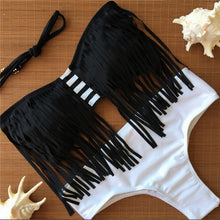 Load image into Gallery viewer, 2017 New Arrival Woman Sexy High-quality Female Tassels Bekinis Set bathing Suit S, L, M Swimwear  Beachwear Free Shipping