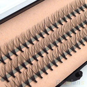 Fashion 60pcs Professional Makeup Individual Cluster Eye Lashes Grafting Fake False Eyelashes 477N