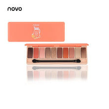 Load image into Gallery viewer, NOVO Fashion eyeshadow palette 10Colors Matte EyeShadow naked palette Glitter eye shadow MakeUp Nude MakeUp set Korea Cosmetics