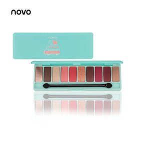 NOVO Fashion eyeshadow palette 10Colors Matte EyeShadow naked palette Glitter eye shadow MakeUp Nude MakeUp set Korea Cosmetics