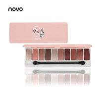 Load image into Gallery viewer, NOVO Fashion eyeshadow palette 10Colors Matte EyeShadow naked palette Glitter eye shadow MakeUp Nude MakeUp set Korea Cosmetics