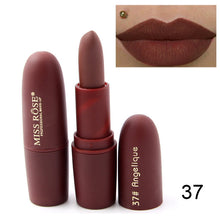 Load image into Gallery viewer, New MISS ROSE Lipstick Matte Waterproof Velvet Lip Stick 18 Colors Sexy Red Brown Pigments Makeup Matte Lipsticks Beauty Lips