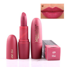 Load image into Gallery viewer, New MISS ROSE Lipstick Matte Waterproof Velvet Lip Stick 18 Colors Sexy Red Brown Pigments Makeup Matte Lipsticks Beauty Lips