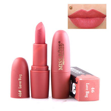 Load image into Gallery viewer, New MISS ROSE Lipstick Matte Waterproof Velvet Lip Stick 18 Colors Sexy Red Brown Pigments Makeup Matte Lipsticks Beauty Lips