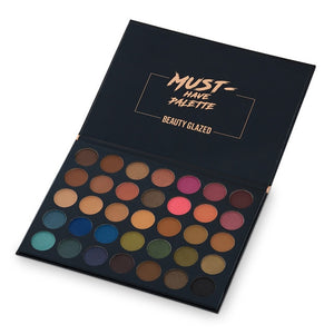 Beauty Glazed Eyeshadow Palette Shimmer Matte Neutral Glitter Eyeshadow Pallete 10 Shades Pigmented Eye Shadow Warm Colors