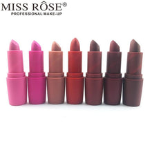 Load image into Gallery viewer, Miss Rose Nude Lipstick 22 colors Waterproof Vampire Brown Beauty Baby Lips Batom Matte lipstick Makeup Tats Eugenie Margherita