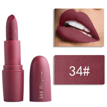 Load image into Gallery viewer, Miss Rose Nude Lipstick 22 colors Waterproof Vampire Brown Beauty Baby Lips Batom Matte lipstick Makeup Tats Eugenie Margherita