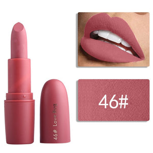 Miss Rose Nude Lipstick 22 colors Waterproof Vampire Brown Beauty Baby Lips Batom Matte lipstick Makeup Tats Eugenie Margherita