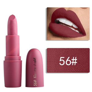 Miss Rose Nude Lipstick 22 colors Waterproof Vampire Brown Beauty Baby Lips Batom Matte lipstick Makeup Tats Eugenie Margherita