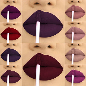 24 Color Liquid Lipstick Matte Makeup Waterproof Red Lip Long Lasting Gloss Mate Black Lip Stick Matte Liquid Lipsticks