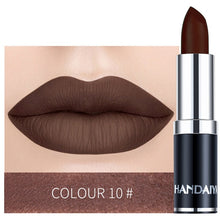 Load image into Gallery viewer, HANDAIYAN 12 Colors Velvet Matte Lipstick Waterproof Pigment Lipstick Long Lasting Lipstick Never Fade Lip Stick Makeup TSLM2