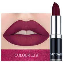 Load image into Gallery viewer, HANDAIYAN 12 Colors Velvet Matte Lipstick Waterproof Pigment Lipstick Long Lasting Lipstick Never Fade Lip Stick Makeup TSLM2